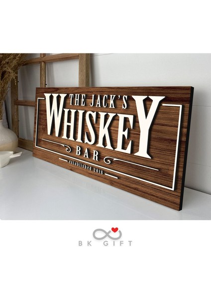Kişiye Özel Dekoratif Ahşap Cafe&bar Tabelası 46CM - Model 6