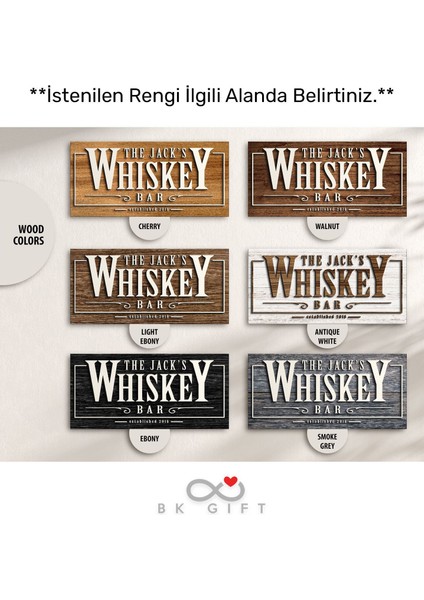Kişiye Özel Dekoratif Ahşap Cafe&bar Tabelası 46CM - Model 6