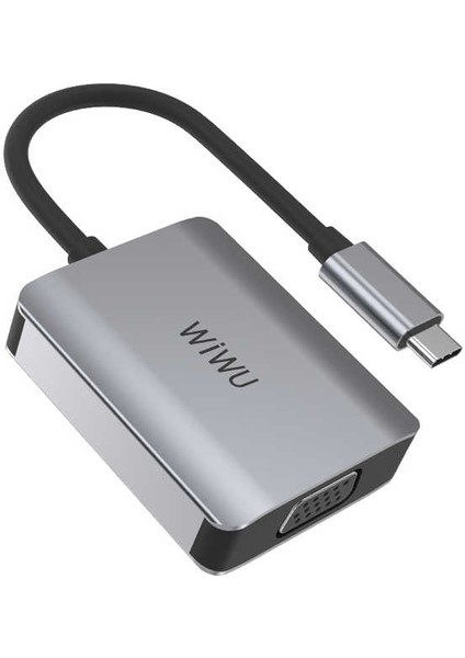 Alpha A20VH 2 In 1 Type-C Hub HDMI 4K + VGA Çoğaltıcı Adaptör