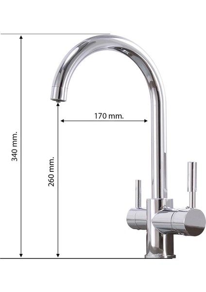 Fluss Arıtma Çıkışlı Eviye Bataryası modelleri