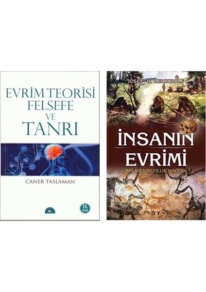 Evrim Teorisi Felsefe ve Tanrı - Insanın Evrimi (2 Kitap Set)