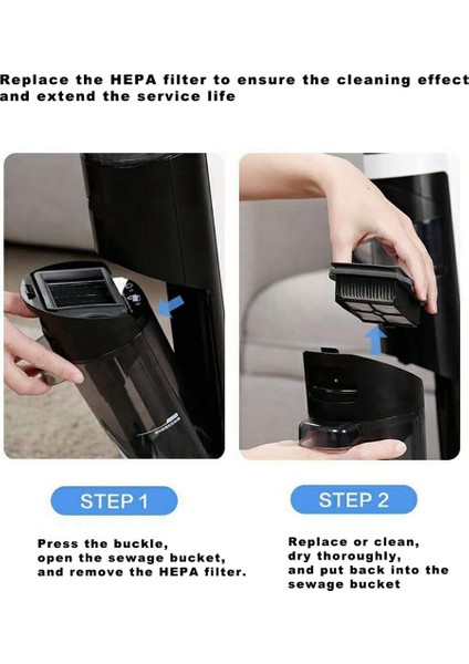 Tineco Floor One S3 Için Hepa Filtre Rulo Fırça Islak ve Kuru Zeminler Için Ifloor 3 Mop Elektrikli Süpürge (Yurt Dışından) modelleri