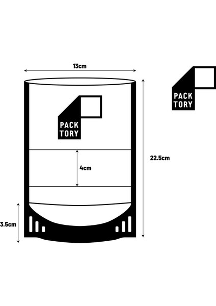 Pencereli Kraft Kilitli Doypack Ambalaj 13 x 22,5 + 3,5 cm. 250 gr. - 50 Adet