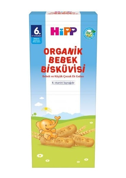 Organik Bebek Bisküvisi 180 gr