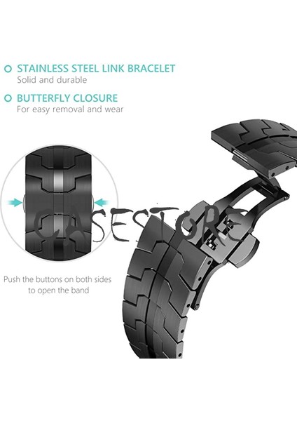 Apple Watch Ultra 49MM Uyumlu Metal Baklalı Kordon fiyatları