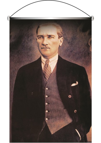 Atatürk Kristal Parlak Saten Flama - 100X150CM - Gönder Bayrak Markalı