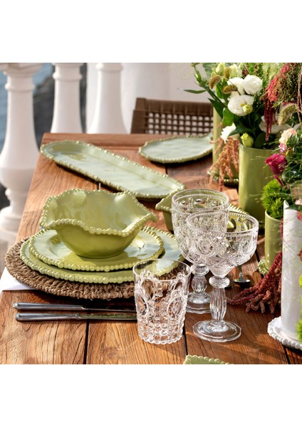 Yeşil Melamin Yemek Tabağı 28 cm modelleri