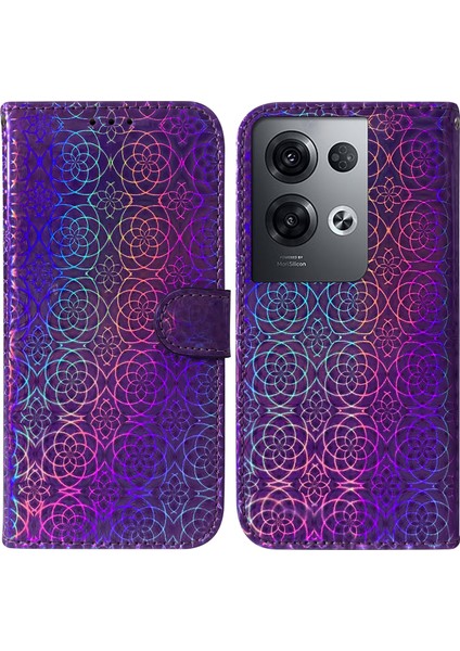 Oppo Reno 8 Pro+ İçin Renk Pu Kılıfı (Yurt Dışından)