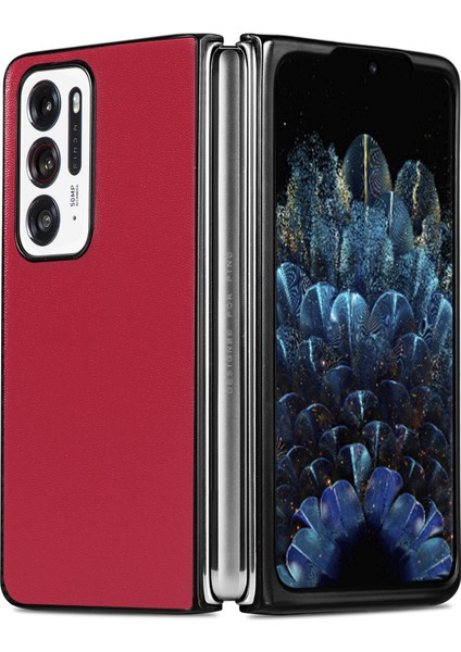 Oppo İçin Litchi Doku Telefon Kılıfı (Yurt Dışından)