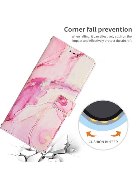 Oppo A96 5G İçin Crossbody Mermer Kılıf (Yurt Dışından)