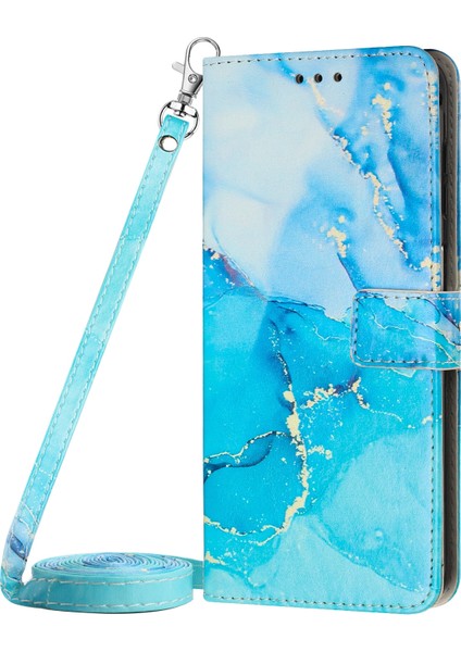 Oppo A96 5G İçin Crossbody Mermer Kılıf (Yurt Dışından)