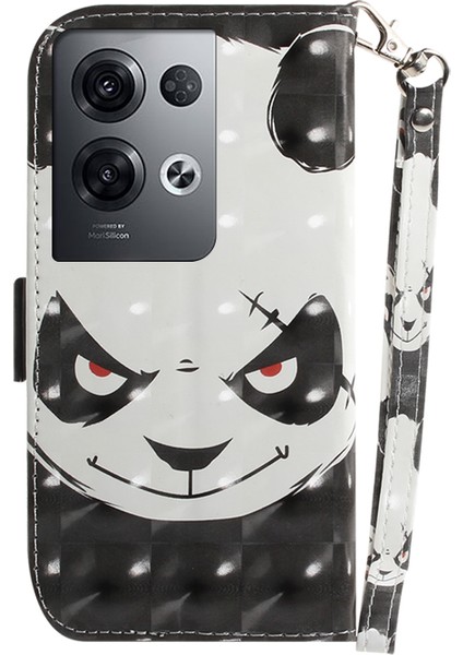 Oppo Reno 8 Pro+ İçin 3D Renkli Pu Kılıf (Yurt Dışından)