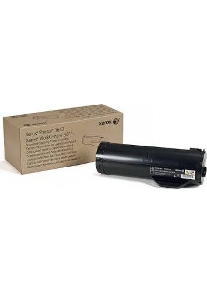 106R02723 Siyah Yüksek Kapasiteli Orijinal Toner Kartuşu 14100 Sayfa phaser 3610/WORKCENTRE 3615