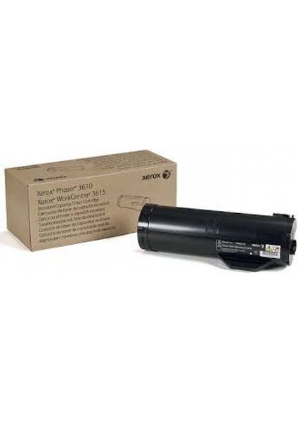 106R02721 Siyah Orijinal Toner Kartuşu 5900 Sayfa phaser 3610/WORKCENTRE 3615