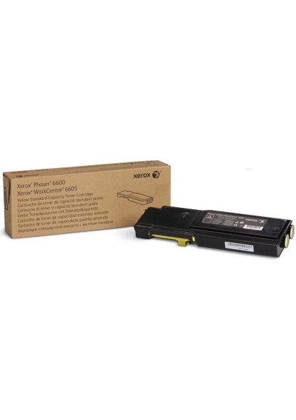 106R02251 Sarı Orijinal Toner Kartuşu 2000 Sayfa phaser 6600 WORKCENTRE 6605
