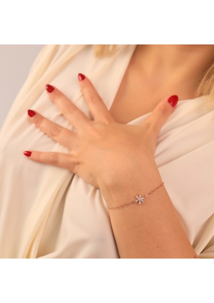 925 Ayar Gümüş Baget Taşlı Tomurcuk Bileklik fiyatları