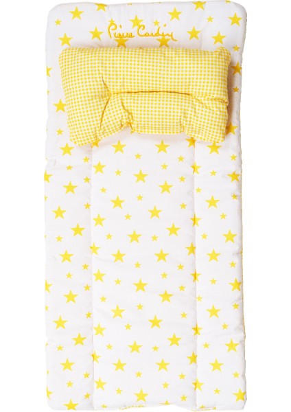 Lüks Nakışlı Bebek Alt Değiştirme Minderi - Sarı