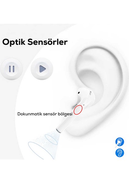 Airbuds x Pro Bluetooth Kablosuz Kulak Içi Kulaklık V5.0 Hi-Fi Superior Stereo Dokunmatik