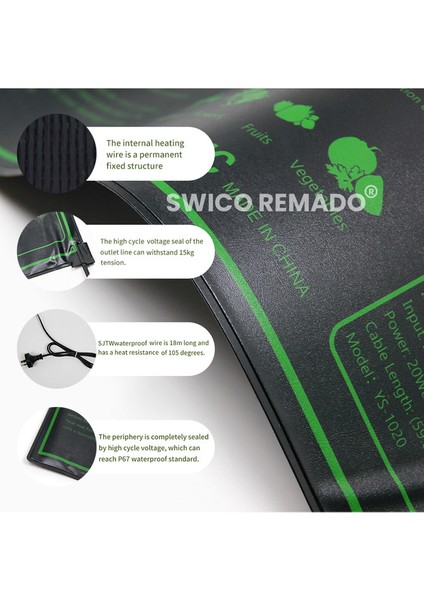 Suya Dayanıklı Fide Isıtma Matı - Siyah (Yurt Dışından) indirimleri