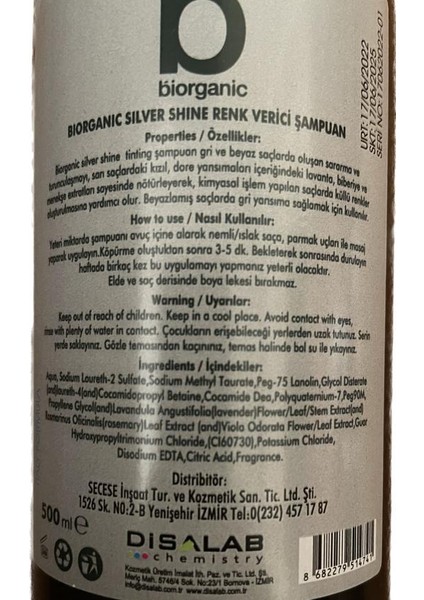 Silver Shampoo 500ML