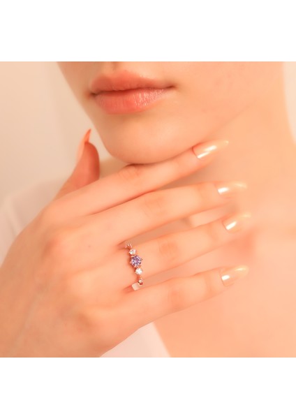 925 Ayar Gümüş Prenses Yüzük modelleri