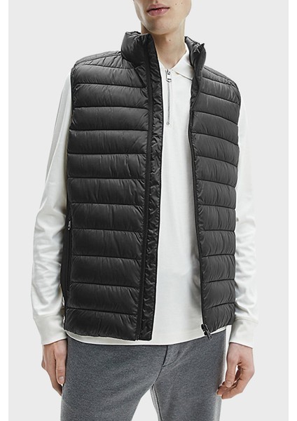 Su Geçirmez Regular Fit Dik Yaka Şişme Yelek Erkek Yelek K10K108292 Beh