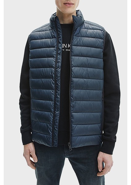 Su Geçirmez Regular Fit Dik Yaka Şişme Yelek Erkek Yelek K10K108292 Dw4
