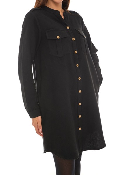 Pazen Siyah Gömlek Elbise indirimleri