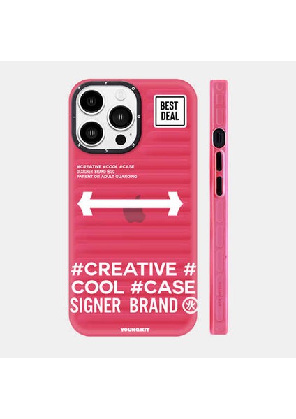 Apple iPhone 13 Pro Kılıf Baskılı Desenli Youngkit Luggage Firefly Serisi Kapak