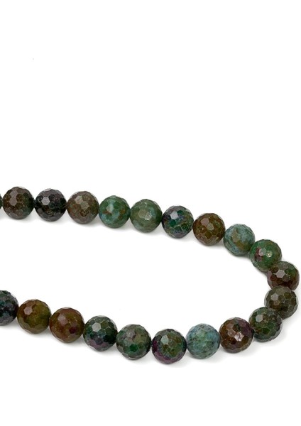 8 mm Faset Kesim Ruby Zoisit (Anyolit) Taşı Dizi fiyatları
