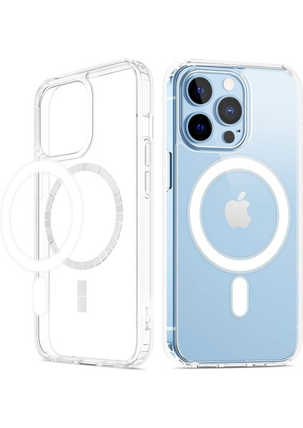 Apple iphone 11 Pro Kılıf Magsafe Özellikli Silikon Şeffaf Arka Korumalı Kapak Tpu