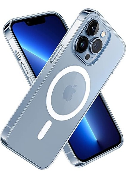 Apple iphone Xs Max Kılıf Magsafe Özellikli Silikon Şeffaf Arka Korumalı Kapak Tpu