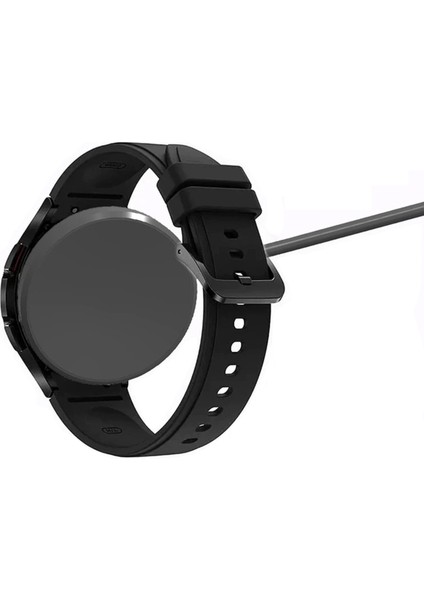 Samsung Galaxy Watch 4 44MM SM-R870 Manyetik Kablosuz USB Type-C Şarj Aygıtlı Kablo 1 Metre