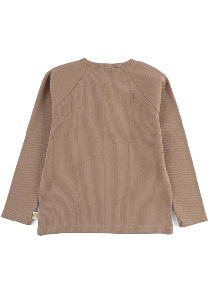 Çocuk Kaşkorse Sweatshirt Kahve Organik Pamuk modelleri