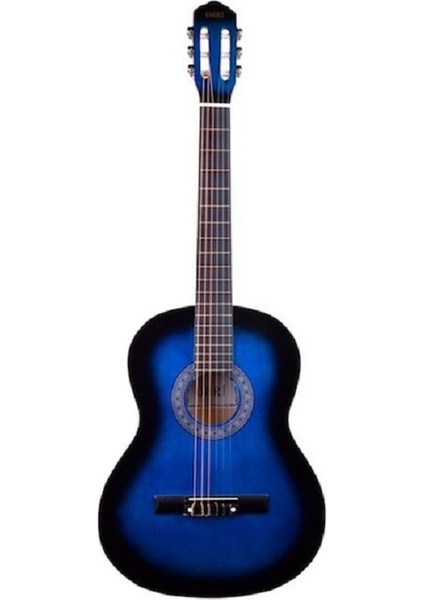 Mavi Klasik Gitar Tam Boy Kılıflı Pena Dahil