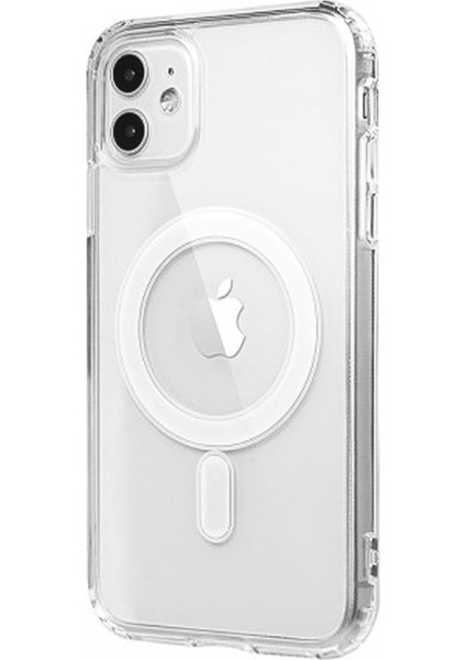 iPhone 11 Kılıf Magsafe Destekli Şeffaf Silikon Kapak fiyatları