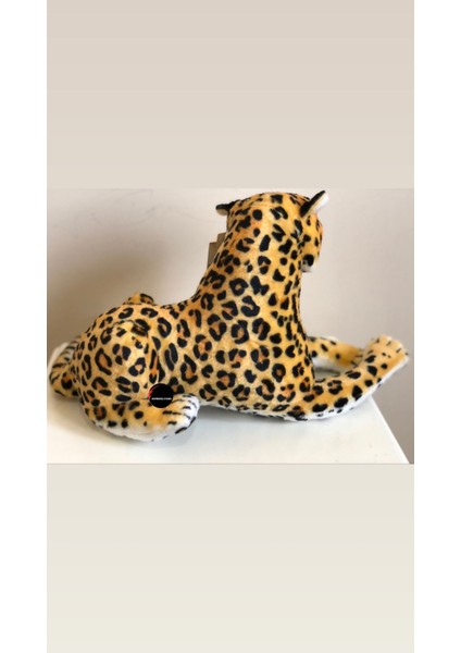 Sesli Kükreyen Leopar Peluş Büyük Boy 60CM