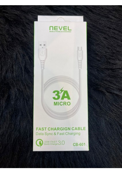 Nevel 3.0A Micro Şarj Kablosu