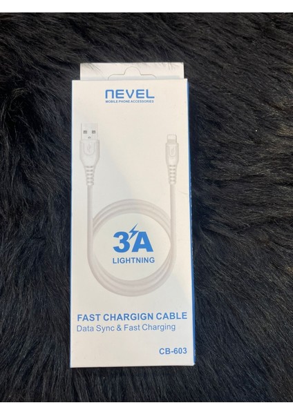 Nevel 3.0A Lightning Şarj Kablosu