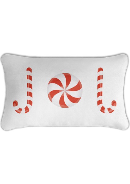 Yılbaşı Temalı Kalın Biyeli Dikdörtgen Kırlent Kılıfı fiyatları