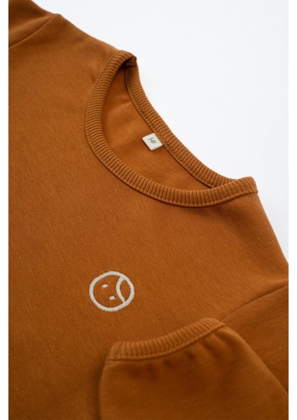 Uzun Kollu Sweat Body Üst Kiremit Organik Pamuk modelleri