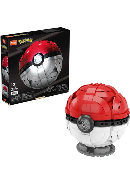 Construx™ Pokémon™ - Jumbo Poké Ball Yapı Seti, Çocuklar İçin Yapı Oyuncakları Hbf53