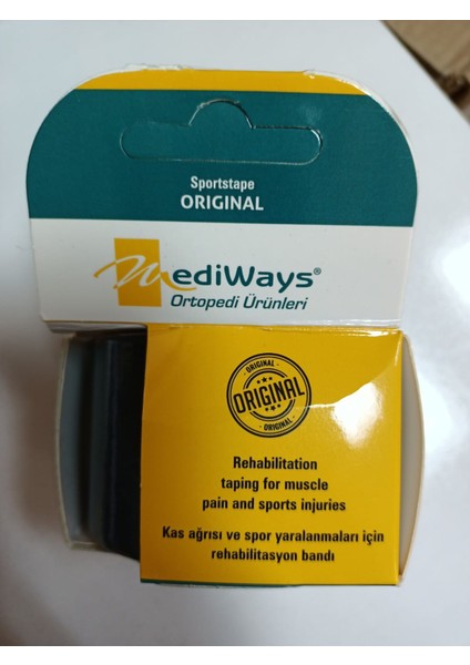 Kinesio Bantı Siyah Renk 1 Adet