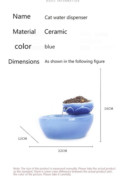 Rezerve Mama Kabı Otomatik Çevrim Seramik Kedi Sulukları (Yurt Dışından)