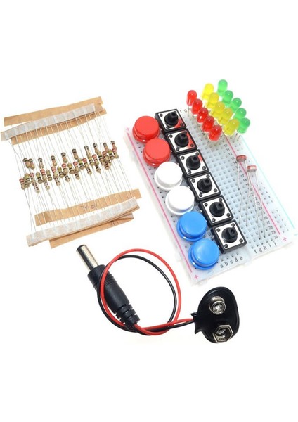 Roba Elektronik Başlangıç Seti Arduino Starter Kit Breadboard LED