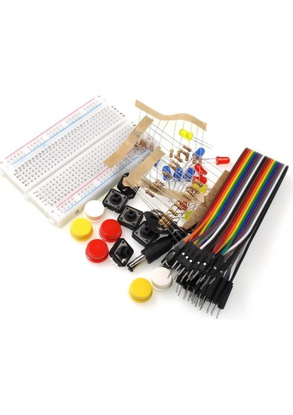 Roba Elektronik Başlangıç Seti Arduino Starter Kit Breadboard LED