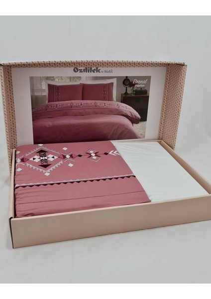 Boutique Eternal Çift Kişilik Nevresim Takımı-Mürdüm