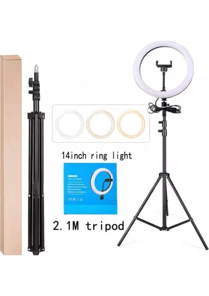 14 Inch Yq 360B Kumandalı Makyaj ve Kuaför Çekim Işığı