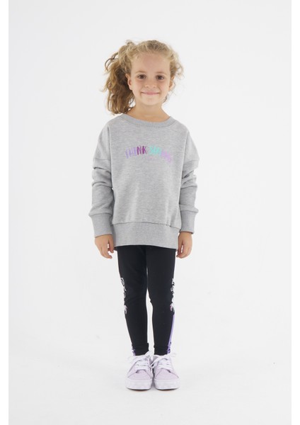 Kız Çocuk Oversize Baskılı Basıc S-Shırt-Grimelanj modelleri