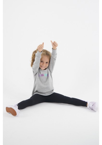 Kız Çocuk Oversize Baskılı Basıc S-Shırt-Grimelanj fırsatları